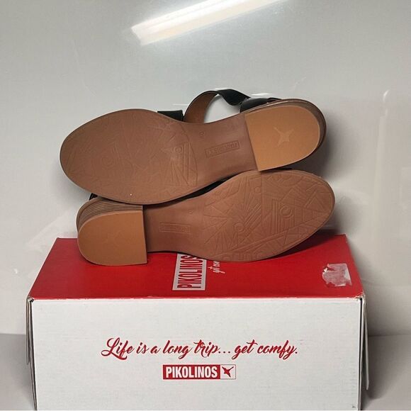 PIKOLINOS Blanes Leather Heeled Sandals - Picture 7 of 8